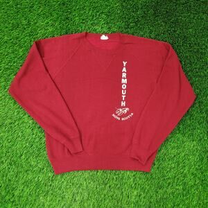 Vintage Yarmouth Nova Scotia Sweatshirt M/L 22x23 Baggy Crop Y2K